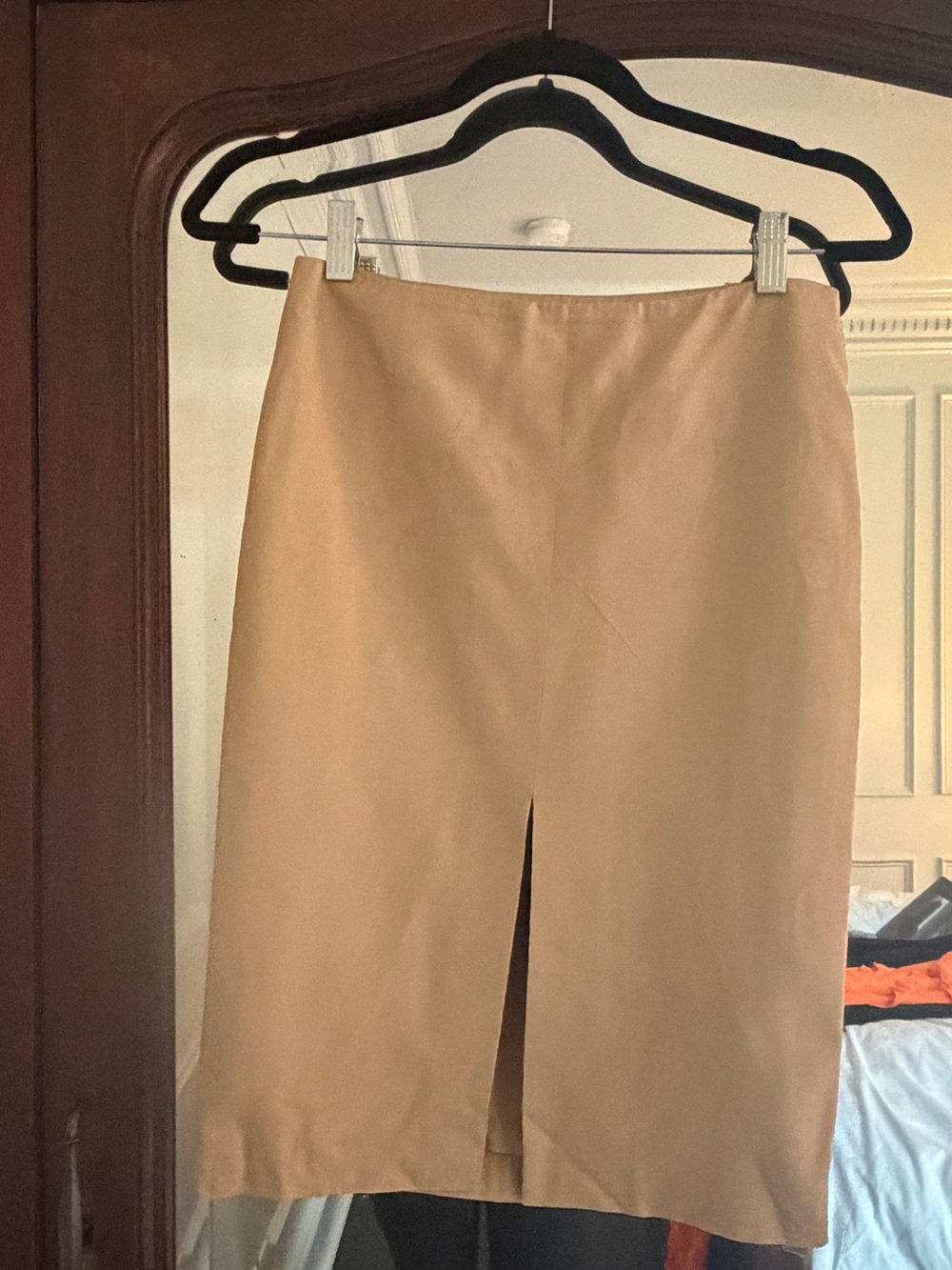 Tom Ford for Gucci camel pencil skirt with slit size 38